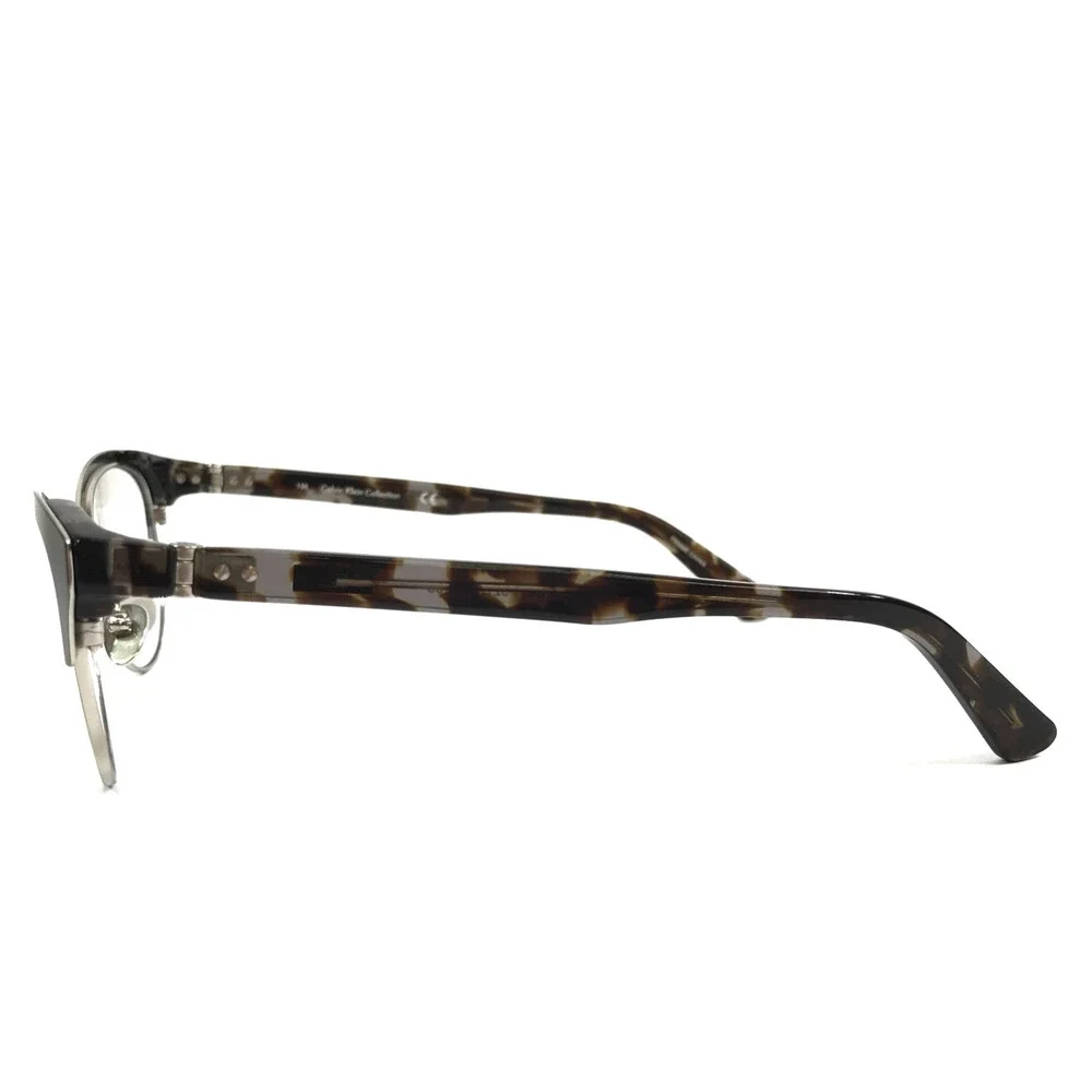 Calvin Klein Eyeglasses Frames CK8020 001 Shiny Black Tortoise Cat Eye 52-16-135